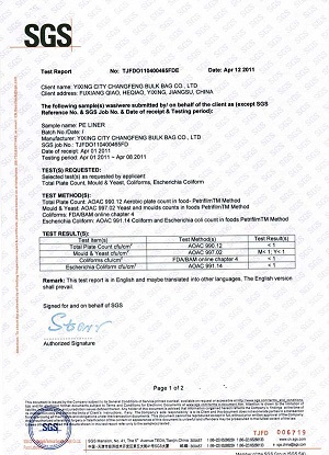 SGS Health Report